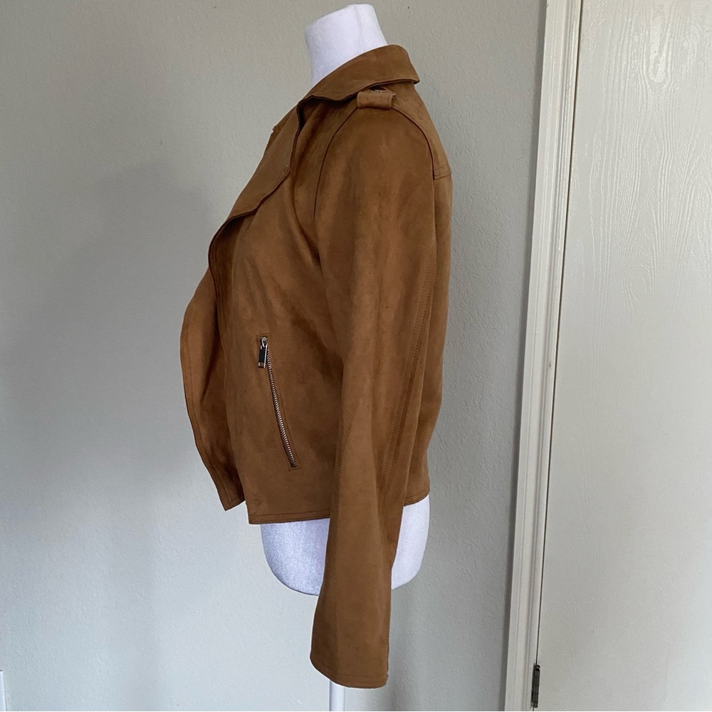 Tahari Women's Brown Leather Jacket - Picture 5 of 8